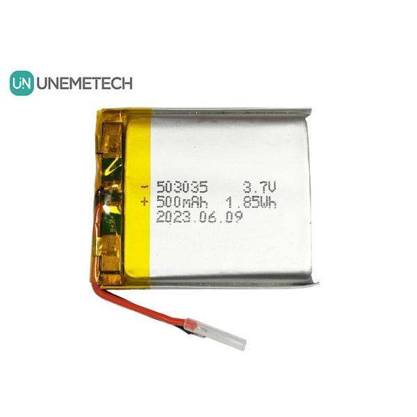 500mAh Lithium Polymer Battery 503035 3.7V LiPo Battery For Portable Electronics