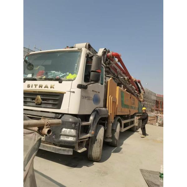 XCMG 72m camión de bombeo de hormigón duradero usado camión de bombeo para soluciones de desarrollo de infraestructura