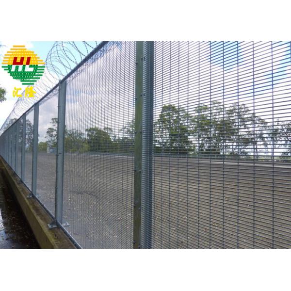 358 High Security Hot Dipped Galvanized Welded Mesh Fence Black Ral9005