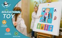 Puzzle d'EN-71 Panda Juniors Magnetic Body Parts pour l'éducation préscolaire