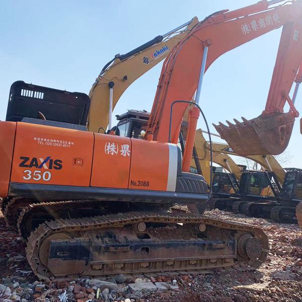 Heavy Duty Zx350 Used Hitachi Excavators Construction Machinery 35Ton Hitachi 350 Excavator