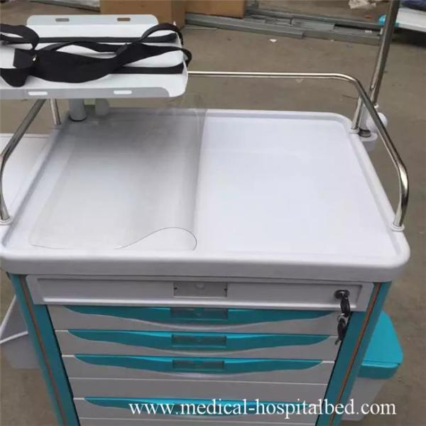 Ручная медицинская тележка аварии для клиники с доской ABS пластичной верхней