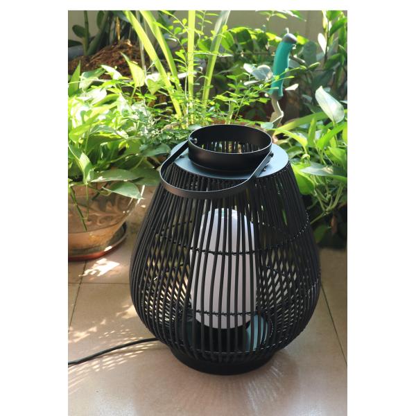 IP44 Waterproof Rattan Garden Lanterns For Outdoor Landscape Floor