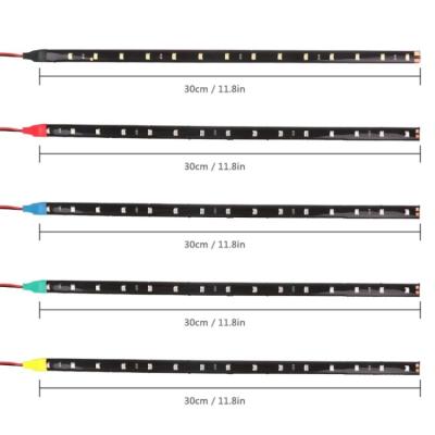 30cm Car Headlight LED Tube Strip 3528 Patch Emergency Warning Light