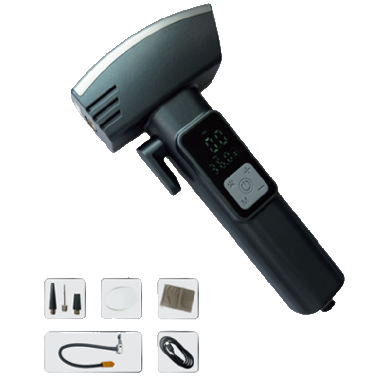 Outdoor Portable Tire Pump Mini Air Compressor Tire Inflator 150 PSI Digital Emergency Car Charger Jump Starter  