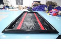 Desenho personalizado para o exterior grande portátil sopro para cima inflável de carro de lavar tapetes com bomba de ar para o exterior