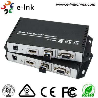 RS232 dados HDMI sobre o transmissor e o receptor sem fio de Hdmi do prolongamento da fibra ótica
