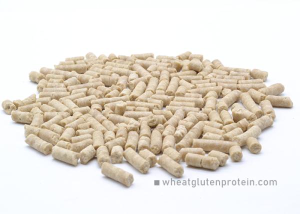 Sem glúten de trigo transgênico Pellet proteína, ligeiramente amarelada Sem cheiro Pellet 4mm