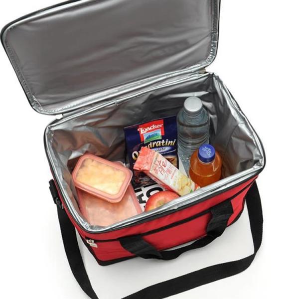 Aluminum Foil Insulated Cooler Lunch Bag 600D Plain