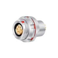 Conector feminino de metal M12 para cabo redondo / plano