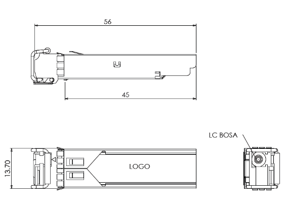 Sfp Module 1.25G 40km T1550 R1310 Sfp Transceiver Epon Sfp Optical Module Single Mode Fiber  Sc Network Fttx Solution