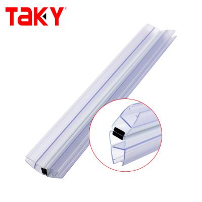 PVC Shower Door Seal Strip 10mm Transparent Waterproof