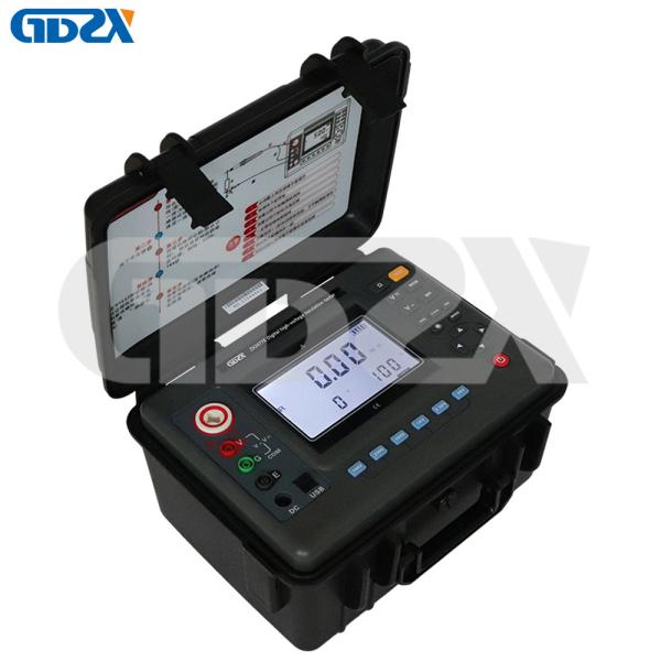 ZX2677E Portable 10KV Digital Insulation Resistance Tester Shockproof With LCD Display