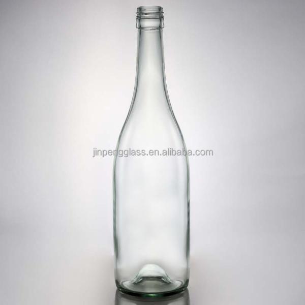 Hot Clear Crystal White Glass Bottle for Wine Gin Whiskey Tequila 500ml 700ml 750ml 1000ml