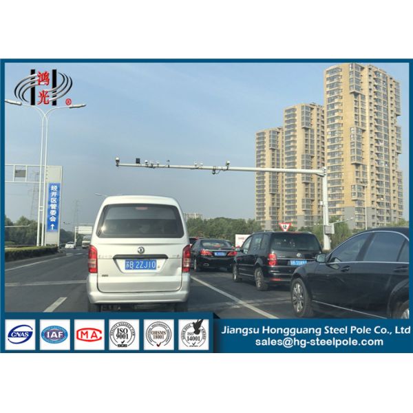Hot Dip Galvanized CCTV Camera Pole with Wind Resistance 120 Km/h and Customizable Height 1-10m for Secure Surveillance