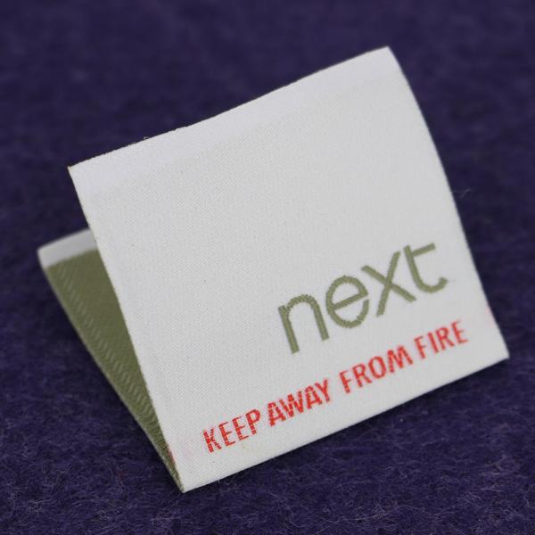 Custom Logo Woven Neck Labels Pattern Brand Clothing Garment Tags And Labels