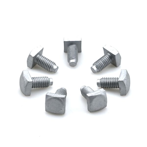 Square oval head T shaped bolts 