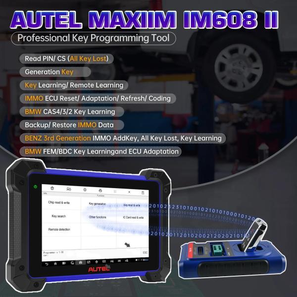 2025 Autel MaxiIM IM608 PRO II Full Kit Plus IMKPA Accessories Advanced Key Learning Feature2 with Free G-Box3 APB112