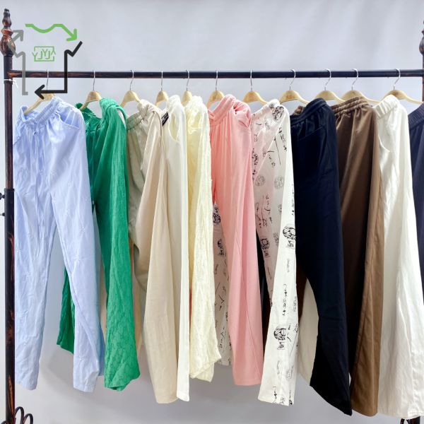 Second Hand Women's Wide Leg Casual Slim Fit Mixed Fit Slimming Versatile Design