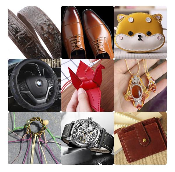 Hand-sewn Leather 9ply Round Waxed Thread 12g 100% Polyester Sewing Thread Spun Yarn Type