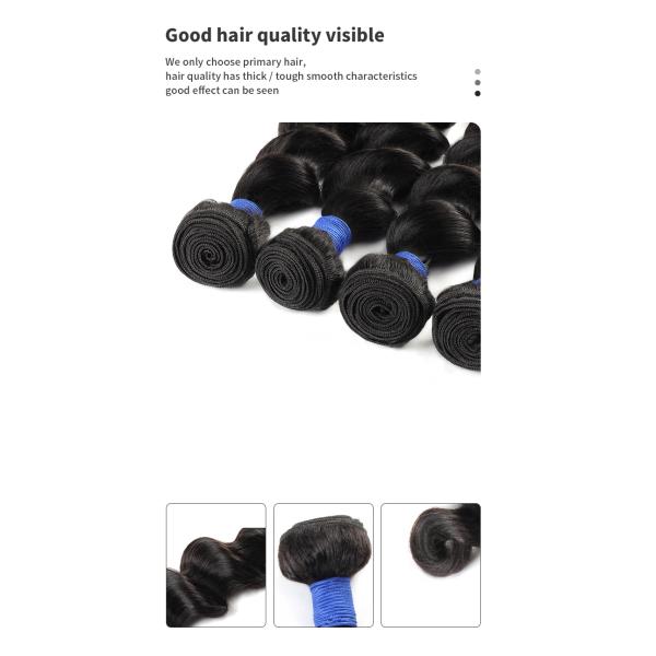 OEM 60.96cm 24 Inch Human Hair Bundles Brazilian Loose Deep Wave Bundles
