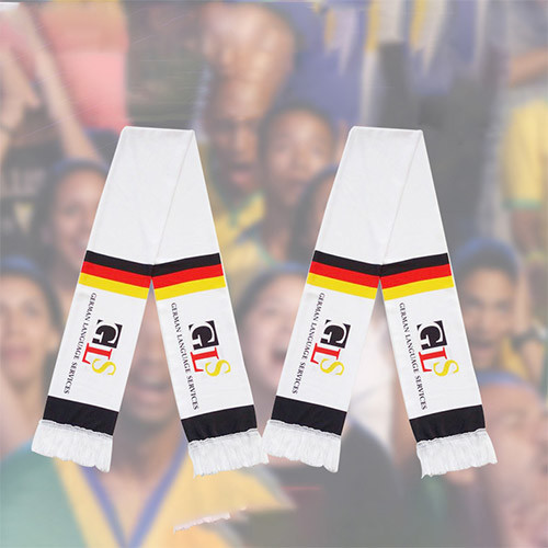 Завод-изготовитель OEM Пользовательский логотип Национальный футбольный шарф Катар Испания Бразилия Португалия Франция