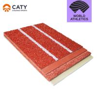 Indoor & Outdoor 8-13mm Spray Coated Sandwich Athletic Rubber Running Track Runways For Sport Flooring Jogging Track