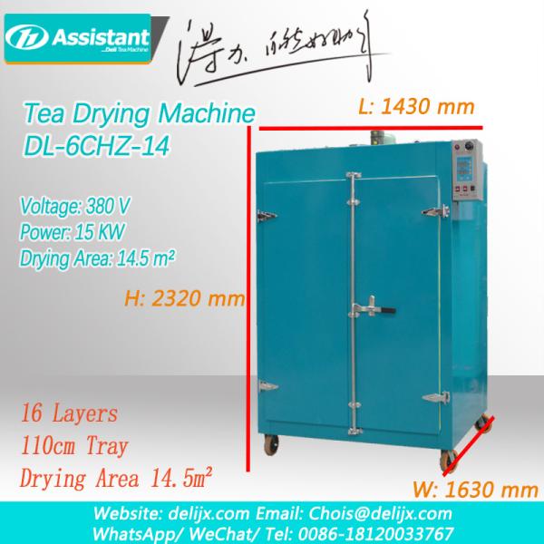 DL-6CHZ-14 15 kw Green Tea Leaf Dryer Machine for Orthodox Tea Heating Production