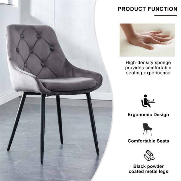 Blue Padded Velvet Dining Chairs Bedroom Velvet Upholstered Dining Room Chairs