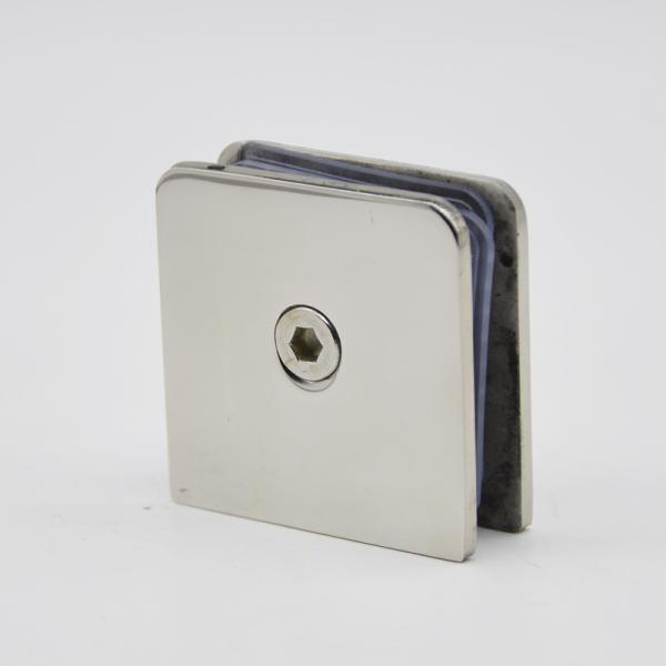 Stainless steel Glass Clip 0 degree RS2304, 45X45mm, thickness 3mm, 4mm, SS201 satin, mirror, golden, black