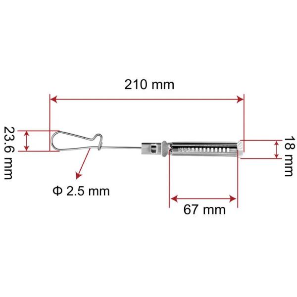 ZCSSC-03 FTTH нержавеющая сталь плоский кабельный зажим. Надежный оптоволоконный зажим для наружного и внутреннего использования.