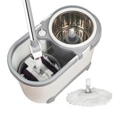 28cm Microfiber Cleaning Mop System With Multi Function Bucket And Spin Head