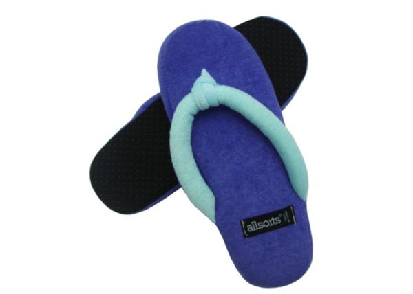 Hotel Disposable Slippers With Skidproof Point , Hotel Bathroom Slippers Portable