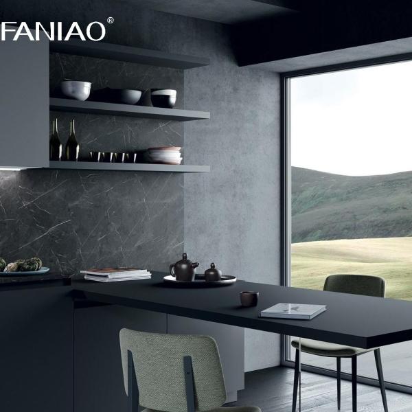 High End Kitchen Cabinet Modern Style Design Kitchen Luxury Island Complete Melamine Kitchen Cabinet