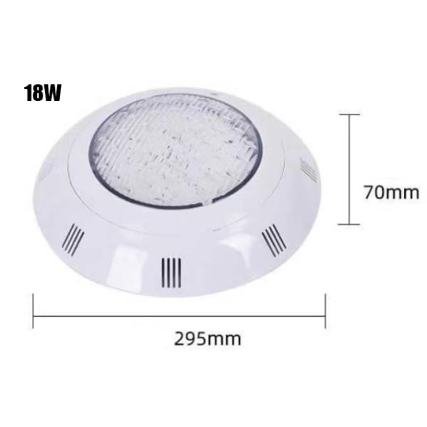 DC 24V CRI Ra 85 9W 18W ABS RGB LED Underwater Light for Swimming Pool Waterproof