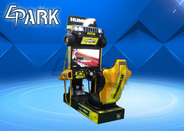 Car Racing Game Simulator Machines With Plastic / Alloy Steel Structure
