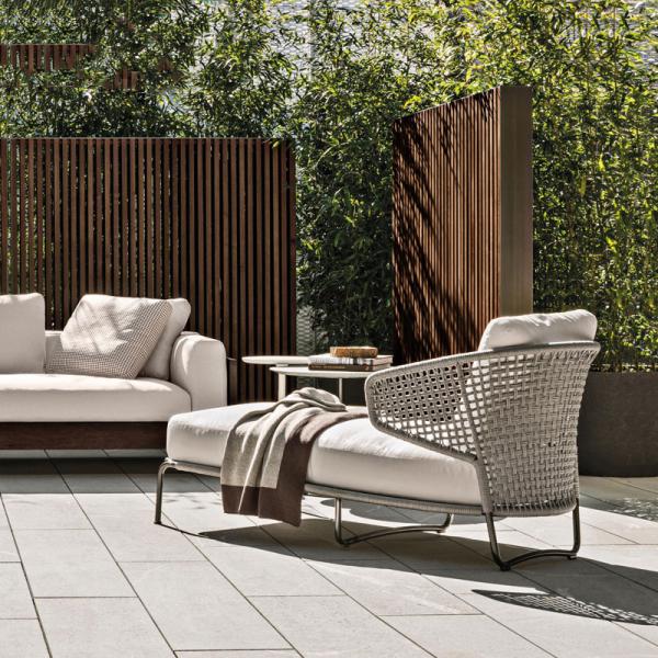 Outdoor Rattan Furniture Daybed and Aluminum Sun Lounger for Outdoor in Swimming Pool