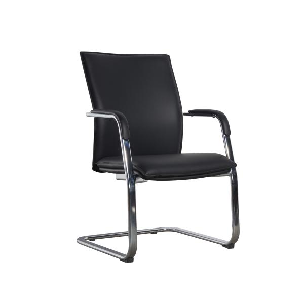 6020 Metal Real Leather Executive Office Executive Computer Chair Tilt Swivel 3D