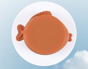Leakproof Silicone Baby Bowl Fish Shaped Silicone Complementary Food Bowl, Baby Anti-Skid Tableware Bowl