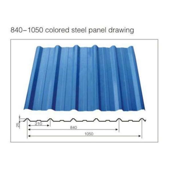 PPGI Roof Panel Roll Forming Machine , Corrugated Sheet Roll Forming Machine