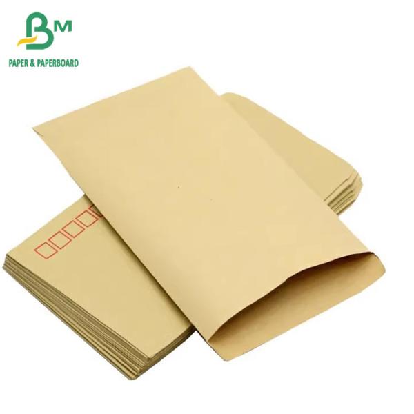 Natural Envelope Paper  Биоразлагаемые Kraft почтовые мешки Бумага натуральный цвет конверт Бумага сырье
