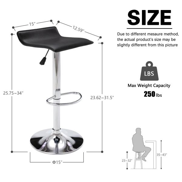 Commercial Furniture ALINUNU Modern Swivel PU Leather Bar Stools for Bar Furniture