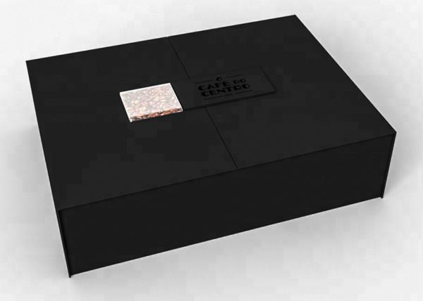 Suvenir Luxury Packaging Boxes , Creative Gift Matte Black Box Packaging Teapot Dishes Utensil