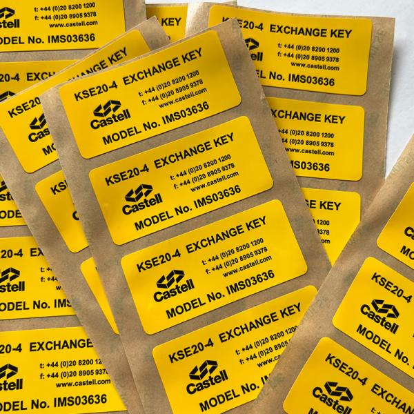 Custom Printing 3M Vinyl Label Sticker Synthetic Paper Die Cut Vinyl Sticker