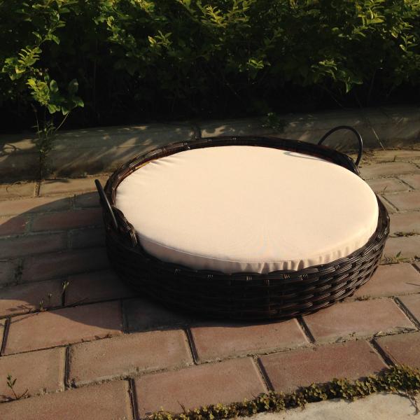 Swing Rattan Hanging Pet Bed PP Natural Woven Wicker Dog Cat Animal Sleeping House Baskets Outdoor Indoor