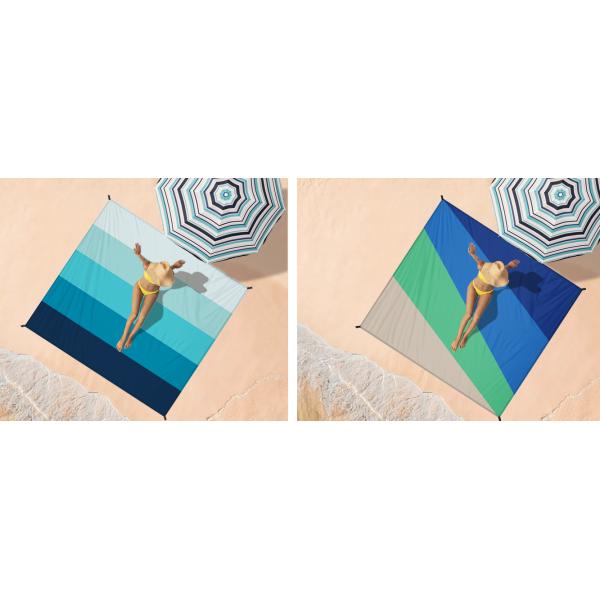 Camping Picnic Mat, Beach Blanket 78''×81'' 4-7 Adults Oversized Lightweight Waterproof Sandproof Large Picnic Mat