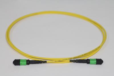 5m MPO Female Single Mode Fiber Patch Cord 12 Fibers OS2 Elite Trunk Cable Yellow