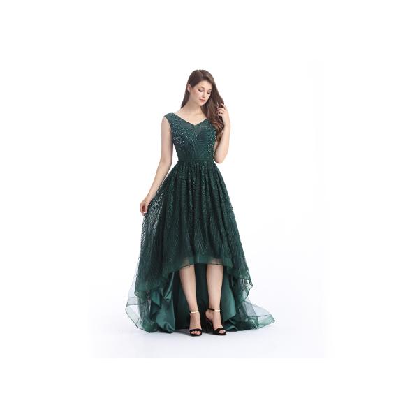 Elegant V Neck Applique Beautiful Prom Dresses Soft And Romantic For Wedding