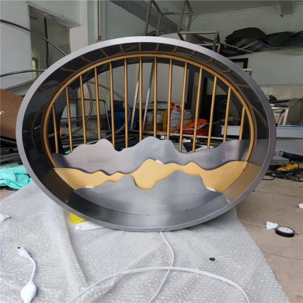 Decorative Stainless Steel Room Partition Minimalist Design For Space Organization