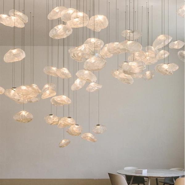Design Smoky Grey Glass Pendant Light Art Restaurant  Living Room 73 Random Pendant Light(WH-GP-150)